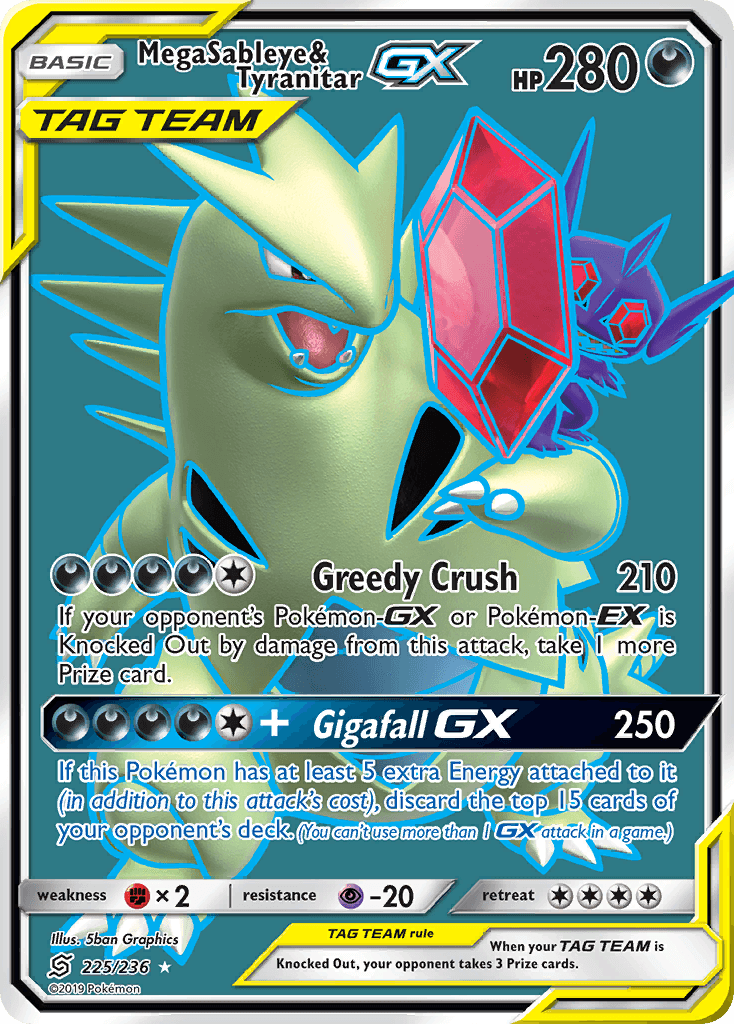 Mega Sableye & Tyranitar GX
